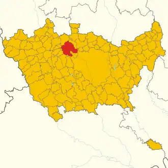 Poziția localității Rho