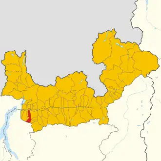 Poziția localității Rogolo