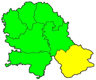 Amplasarea districtului în Voivodina