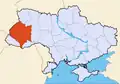 Localizarea regiunii Galiția în spațiul actual ucrainean
