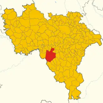 Poziția localității Voghera