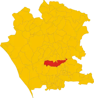 Poziția localității Capua