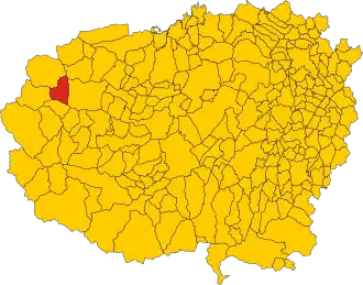 Poziția localității Casteldelfino