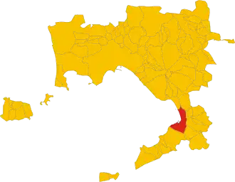 Poziția localității Castellammare di Stabia