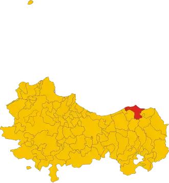 Poziția localității Cefalu