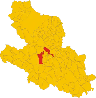 Poziția localității Celano