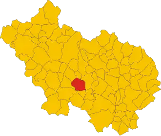 Poziția localității Ceprano