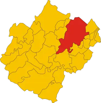 Poziția localității Comune di Cesena