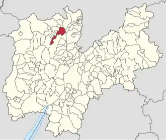 Poziția localității Cles