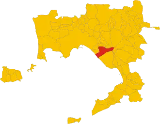 Poziția localității Ercolano