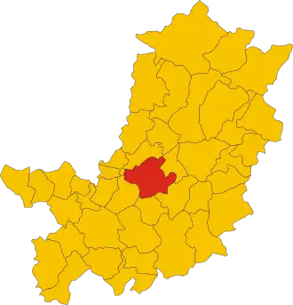 Poziția localității Florența