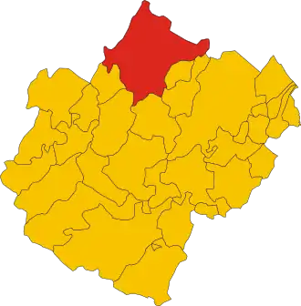 Poziția localității Comune di Forlì