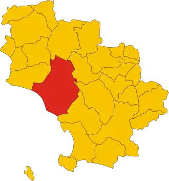 Poziția localității Comune di Grosseto