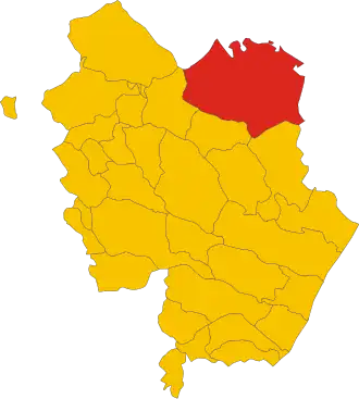 Poziția localității Comune di Matera