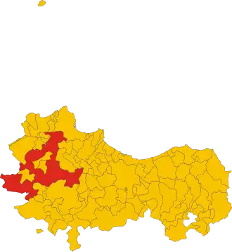 Poziția localității Monreale