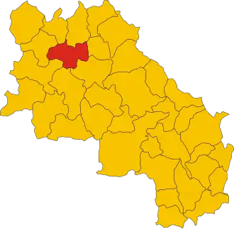 Localizarea Monteriggioni în Provincia Siena