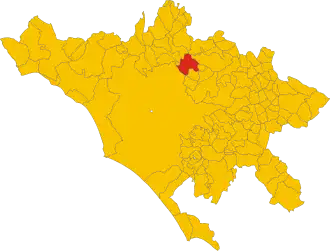 Poziția localității Monterotondo