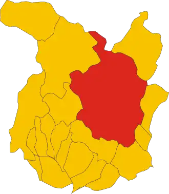 Poziția localității Pistoia