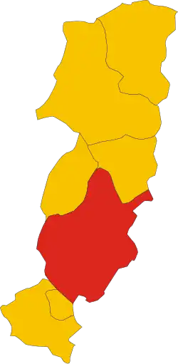 Poziția localității Comune di Prato