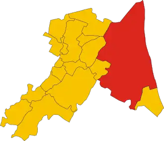 Poziția localității Ravenna