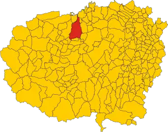 Poziția localității Saluzzo