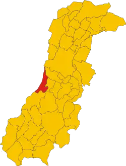 Poziția localității Sassuolo