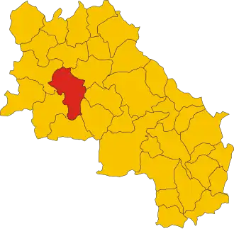 Localizarea Sovicille în Provincia Siena