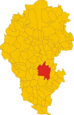 Poziția localității Vicenza