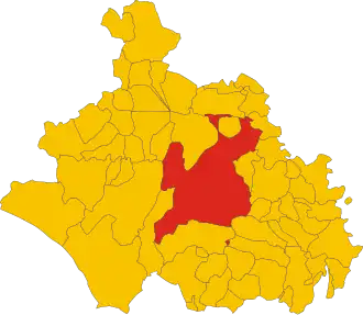 Poziția localității Commune di Viterbo