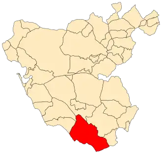 Poziția localității Tarifa