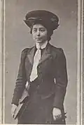 Maria Mitescu, viitoarea soție a lui Vasile Voiculescu, în 1908