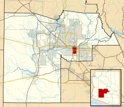 Location in Maricopa County and the state of Arizona