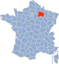 Poziția regiunii Marne