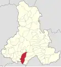 Localizare în cadrul județului