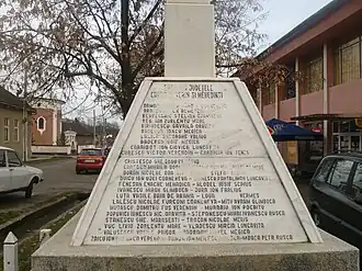 Monumentul ce comemorează partizanii anticomuniști români din Munții Banatului și Mehedințiului