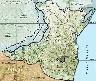 Amplasarea în cadrul județului