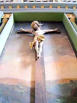 Altarul bisericii evanghelice