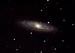 Galaxia M65, fotografiată cu echipament pentru amatori