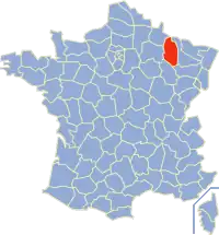 Poziția regiunii Meuse