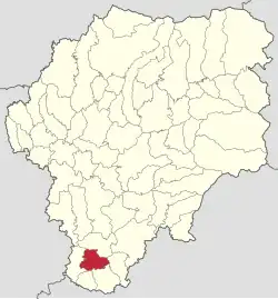 Localizare în cadrul județului