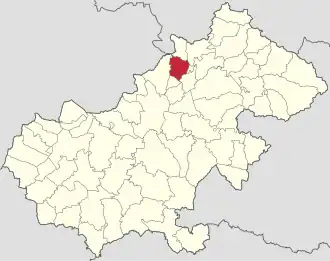 Localizare în cadrul județului