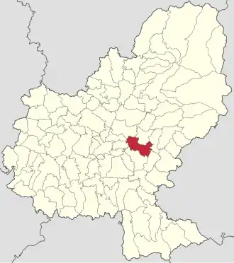 Localizare în cadrul județului