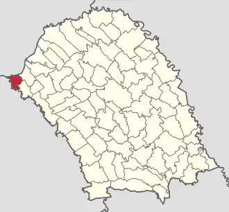 Poziția localității Mihăileni