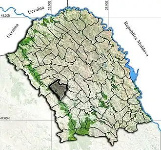 Poziția localității Mihai Eminescu