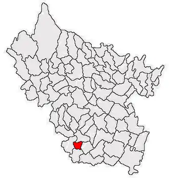 Poziția localității Mihăilești