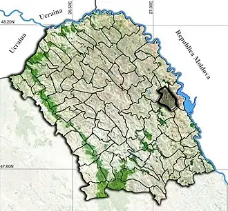 Poziția localității Mihălășeni