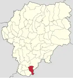 Localizare în cadrul județului