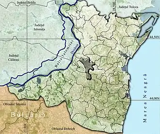 Amplasarea în cadrul județului