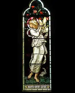 Miriam, vitraliu, 1872 în Biserica Saint Michael and All Angels, Waterford, Hertfordshire.