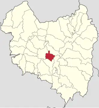 Amplasarea în cadrul județului